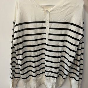 White striped sweater,  Unisex